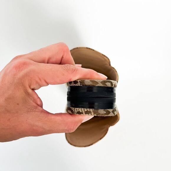 Gucci Princetown Jumbo GG Canvas Loafers Mules Brown Size 40, 10 - Picture 9 of 15